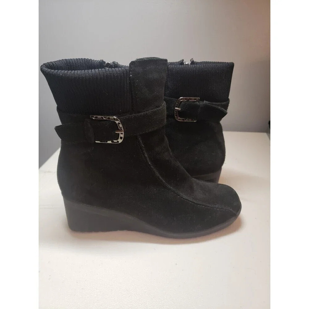 Blondo Suede Wedge Bootie Women's Size 7 - Picture 3 of 7
